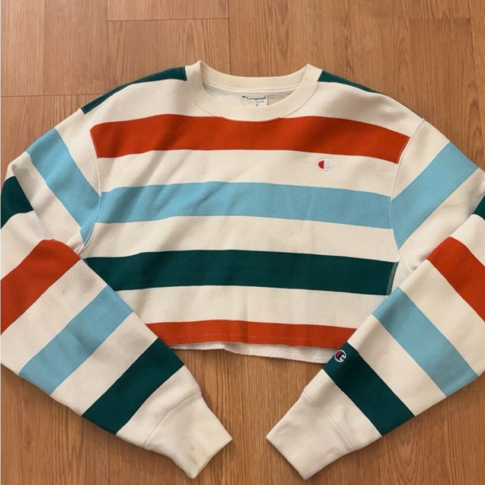 Champion Women's Striped Sweater - Multicolor